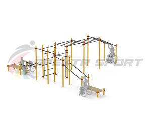 Купить Спортивный комплекс для инвалидов-колясочников WRK-D23_76mm в Луге 