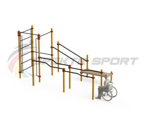 Купить Спортивный комплекс для инвалидов-колясочников WRK-D16_76mm в Луге 