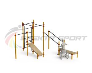 Купить Спортивный комплекс для инвалидов-колясочников WRK-D20_76mm в Луге 