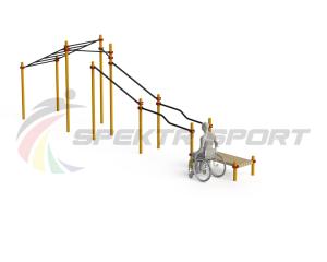 Купить Спортивный комплекс для инвалидов-колясочников WRK-D22_76mm в Луге 